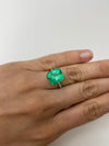 7.92 Carat 13x11.5 Chunky Emerald Cut Loose Colombian Emerald-Emerald Cut