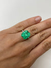 7.92 Carat 13x11.5 Chunky Emerald Cut Loose Colombian Emerald-Emerald Cut