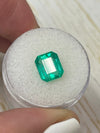 2.68 Carat 9x8 Chunky Natural Loose Colombian Emerald- Emerald Cut