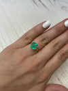2.68 Carat 9x8 Chunky Natural Loose Colombian Emerald- Emerald Cut