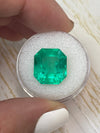 Large 10.09 Carat GIA CERTIFIED 14x13 Vivid Muzo Natural Loose Colombian Emerald-Asscher Cut