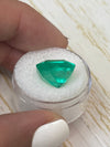 Large 10.09 Carat GIA CERTIFIED 14x13 Vivid Muzo Natural Loose Colombian Emerald-Asscher Cut