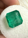 6.68 Carat 10.6x10.3 Vivid Green Natural Loose Zambian- Emerald Cut