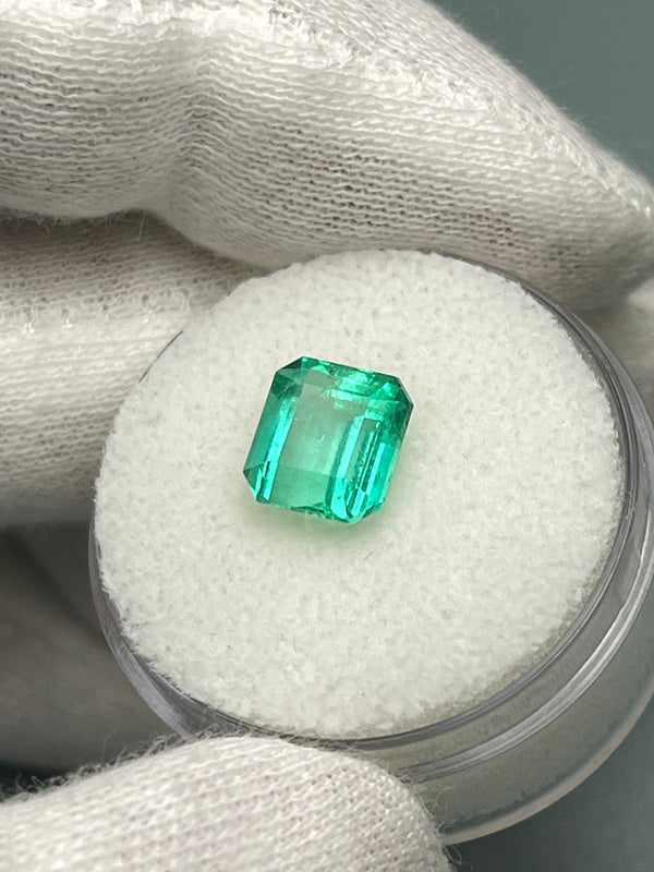 2.36 Carat Gemmy Natural Loose Colombian Emerald-Asscher Cut