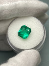 3.06 Carat AAA+ GIA Certified Muzo Green Natural Loose Colombian Emerald Asscher Cut