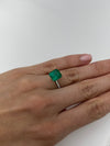 3.49 Carat 9.5x9 Vivid Muzo Green Natural Loose Colombian Emerald-Emerald Cut