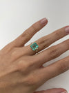 4.91 Carat 10x8.5 Chunky Pastel Bluish Green Natural Loose Colombian Emerald-Emerald Cut