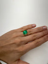 5.71 Carat 12x9 Vivid Muzo Green Natural Loose Colombian Emerald-Classic Emerald Cut