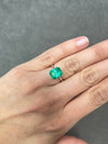4.13 Carat 10x8 Vibrant Green Natural Loose Colombian Emerald-Classic Emerald Cut