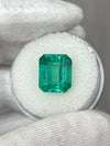 6.03 Carat 11.5x10 Fine Bluish Natural Loose Colombian Emerald-Classic Emerald Cut