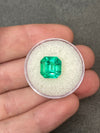 4.75 Carat 10x10 Luminous Loose Colombian Emerald-Asscher Cut with Clipped Corners
