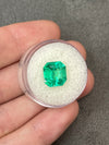 4.75 Carat 10x10 Luminous Loose Colombian Emerald-Asscher Cut with Clipped Corners