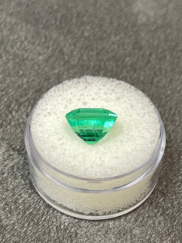 4.75 Carat 10x10 Luminous Loose Colombian Emerald-Asscher Cut with Clipped Corners