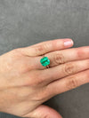 4.75 Carat 10x10 Luminous Loose Colombian Emerald-Asscher Cut with Clipped Corners