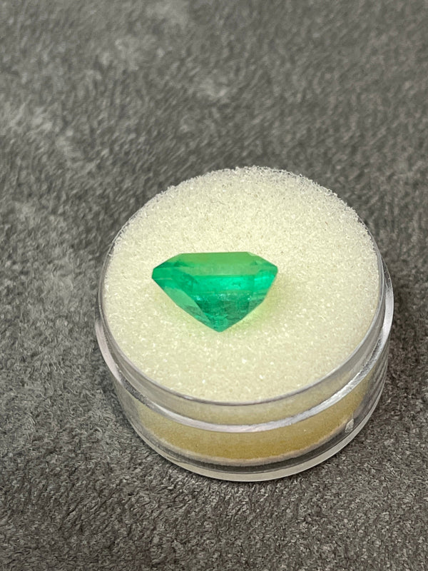5.35 Carat 12x10 Natural Loose Colombian Emerald-Classic Emerald Cut