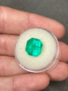 6.62 Carat Captivating Natural Loose Colombian Emerald-Asscher Cut with Clipped Corners