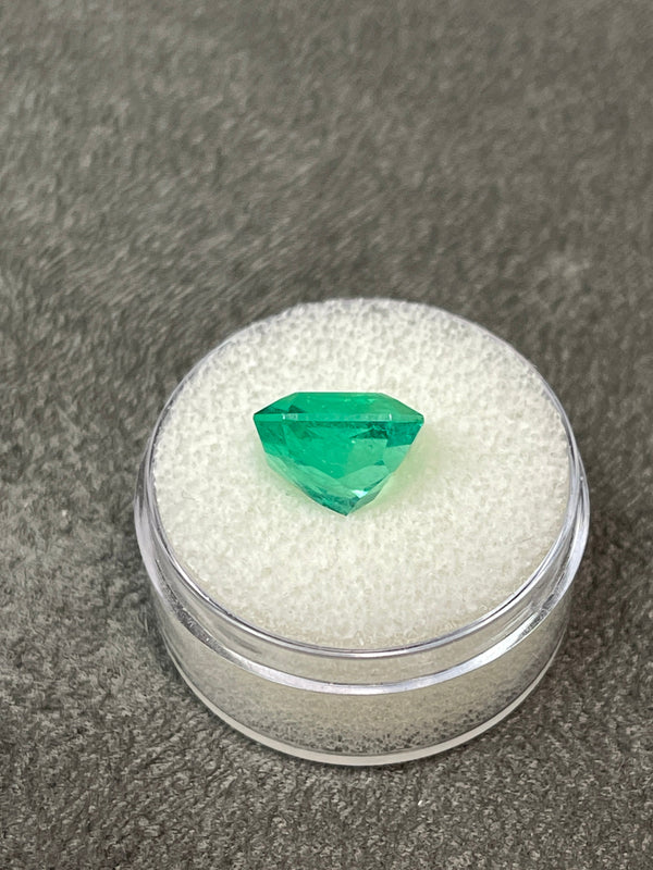 6.40 Carat 11x11 Vivid Muzo Green Natural Loose Colombian Emerald-Asscher Cut