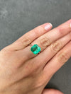 6.40 Carat 11x11 Vivid Muzo Green Natural Loose Colombian Emerald-Asscher Cut