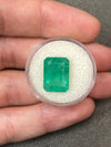 8.84 Carat Green Natural Loose Colombian Emerald-14.5mm x 1.5mm Emerald Cut