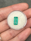 2.57 Carat Light Bluish Green Natural Loose Colombian Emerald-Elongated Emerald Cut