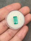 2.57 Carat Light Bluish Green Natural Loose Colombian Emerald-Elongated Emerald Cut