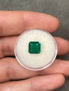 2.65 Carat 8x8 Dark Green Natural Loose Colombian Emerald-Asscher Cut