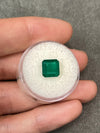2.65 Carat 8x8 Dark Green Natural Loose Colombian Emerald-Asscher Cut
