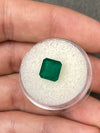 2.65 Carat 8x8 Dark Green Natural Loose Colombian Emerald-Asscher Cut
