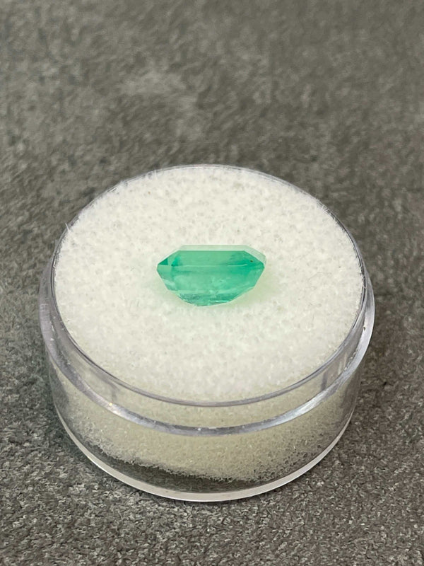 2.81 Carat 9.2x7.8 Green Natural Loose Colombian Emerald-Chunky Emerald Cut