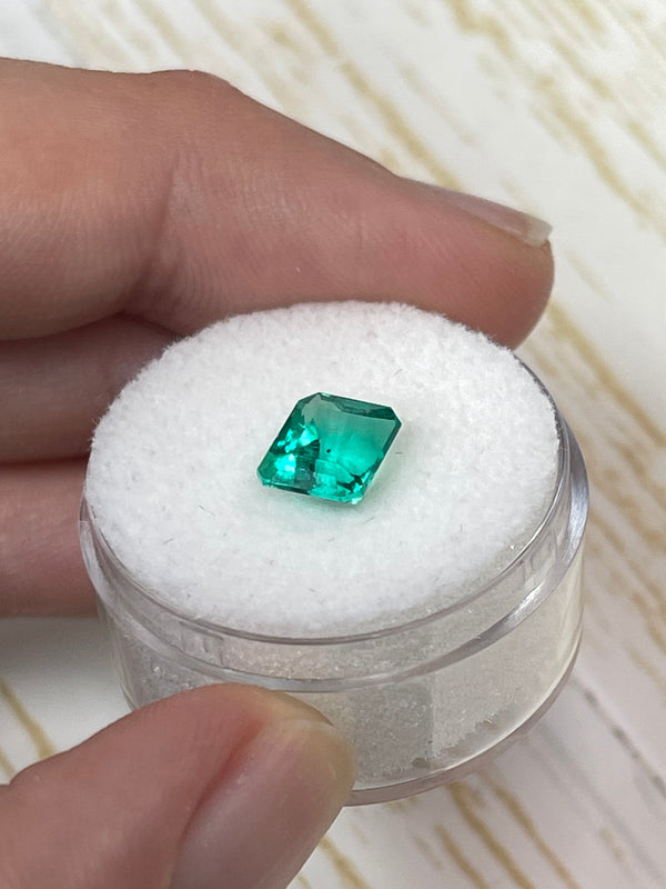 1.66 Carat RARE Certified Butterly Effect/Drop of Oil Muzo Green Natural Loose Colombian Emerald