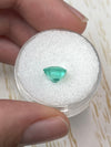 1.87 Carat 8x8 Art Deco Medium Green Natural Loose Colombian Emerald- Asscher Cut