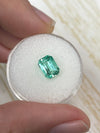 1.91 Carat 8x6 Ideal Astrological Green Natural Loose Colombian Emerald- Emerald Cut