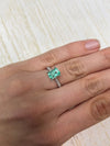 1.91 Carat 8x6 Ideal Astrological Green Natural Loose Colombian Emerald- Emerald Cut
