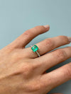 1.68 Carat 7.5x7 Crystalline Muzo Yellowish Green Asscher Cut Natural Unset Colombian Emerald