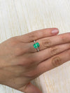 2.07 Carat 9x7 Classic Muzo Green Natural Loose Colombian Emerald- Emerald Cut