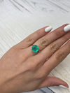 4.71 Carat 10.5x10.5 Loose Colombian Emerald-Asscher Cut with Clipped Corners