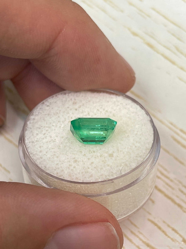2.52 Carat 9.4x7.6 Glowing Classic Colombian Emerald-Emerald Cut