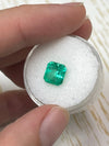 2.14 Carat Chunky Emerald Cut Natural Unset Colombian Emerald-Apple Green