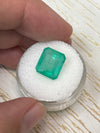 6.13 Carat 11.5x10.3 Earthy Pastel Green Natural Loose Colombian Emerald- Emerald Cut