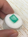 6.13 Carat 11.5x10.3 Earthy Pastel Green Natural Loose Colombian Emerald- Emerald Cut