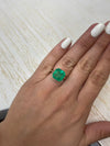 7.41 Carat 11.5x11.5 Vivid Muzo Green Natural Loose Colombian Emerald-Asscher Cut