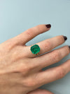5.96 Carat 12x11 AAA+ Classic Green Natural Loose Colombian- Emerald Cut