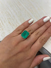 Large 12.31 Carat 15.5 x13 Bluish Green Natural Loose Colombian Emerald- Emerald Cut