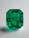 2.78 Carat 9x8 Vivid Green Chunky Emerald Cut Loose Colombian Emerald