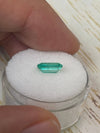 1.21 Carat 8.5mm x 5mm Natural Loose Colombian Emerald-Elongated Emerald Cut