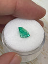 2.76 Carat Vivacious Natural Loose Colombian Emerald-Asscher Cut with Clipped Corners