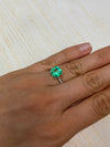 2.76 Carat Vivacious Natural Loose Colombian Emerald-Asscher Cut with Clipped Corners