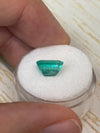 2.84 Carat 9x8 Chunky Natural Loose Colombian Emerald- Emerald Cut