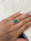 4.81 Carat 11x9 Medium Green Natural Loose Zambian- Emerald Cut