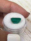 5.97 Carat 13x9 Vivid Green Natural Loose Zambian- Emerald Cut